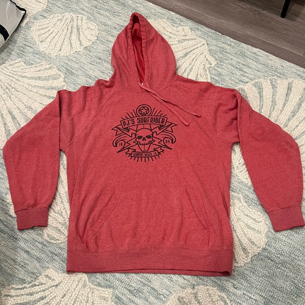 Men's Red Hoodie Sweater